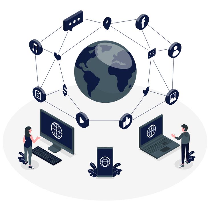online world customizable isometric illustrations amico style